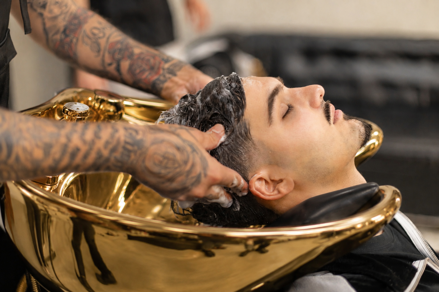 #1066 Backwash Shampoo Station(Gold)