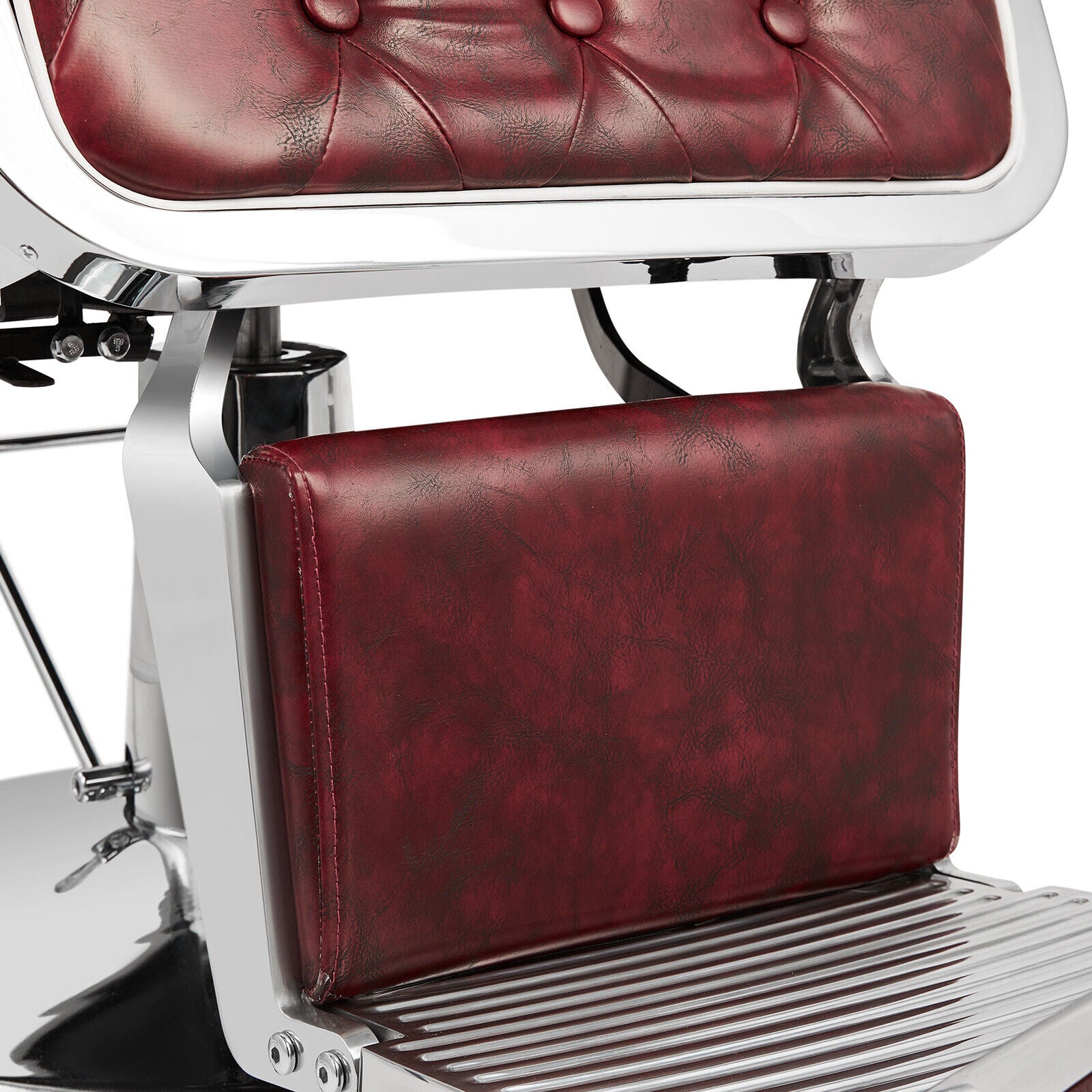 #5173 Vintage Heavy Duty Recline Hydraulic Barber Chair (Burgundy)