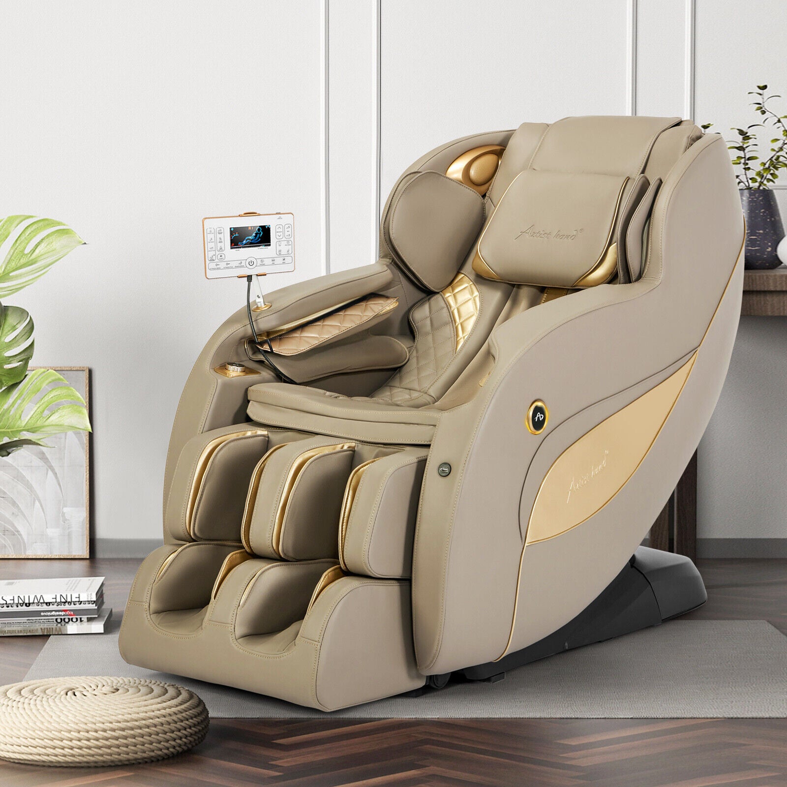 #2002 Massage Chair, 12 Modes, Bluetooth, Body Scan, Foot Roller & Airbags Massage, AI Voice Control