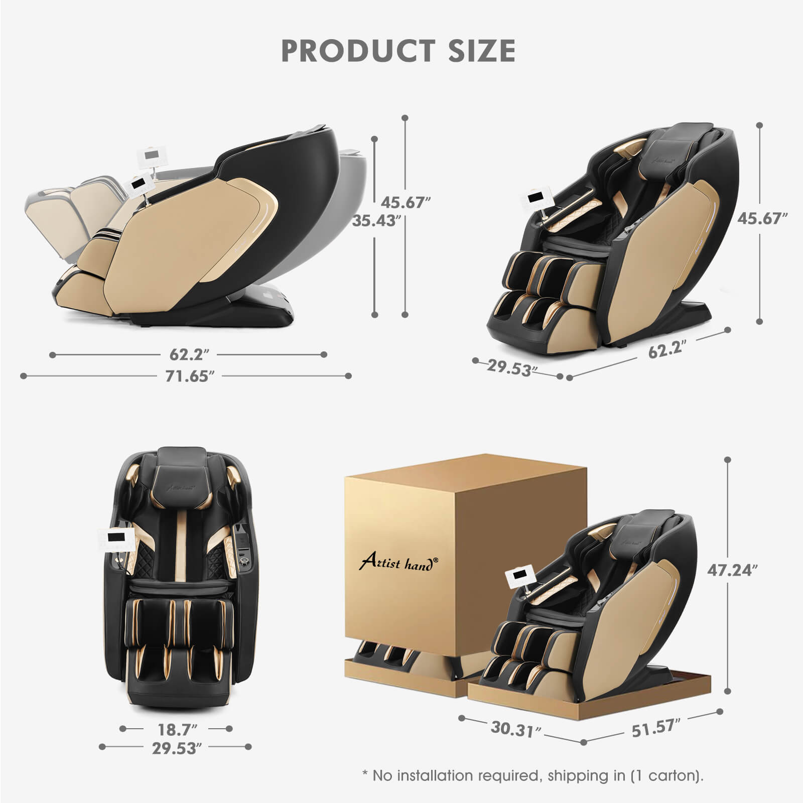 #2005 Extra Wide Seat Massage Chair Full Body, SL Track Zero Gravity Massage Chair Recliner with 12 Modes, Bluetooth, Body Scan, Foot Roller & Airbags Massage