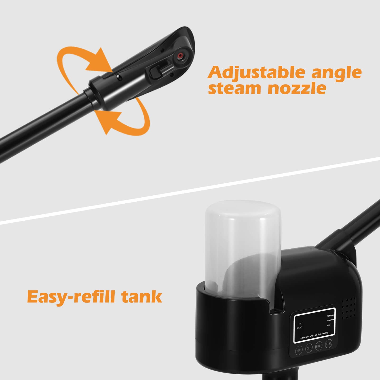 #4020 Black Facial Steamer Professional Barber Face Steamer for Shaving