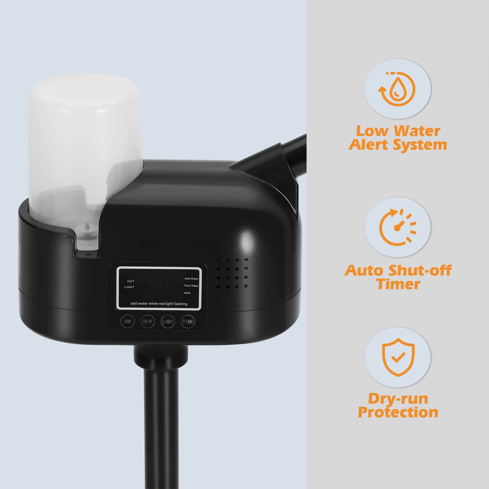 #4020 Black Facial Steamer Professional Barber Face Steamer for Shaving