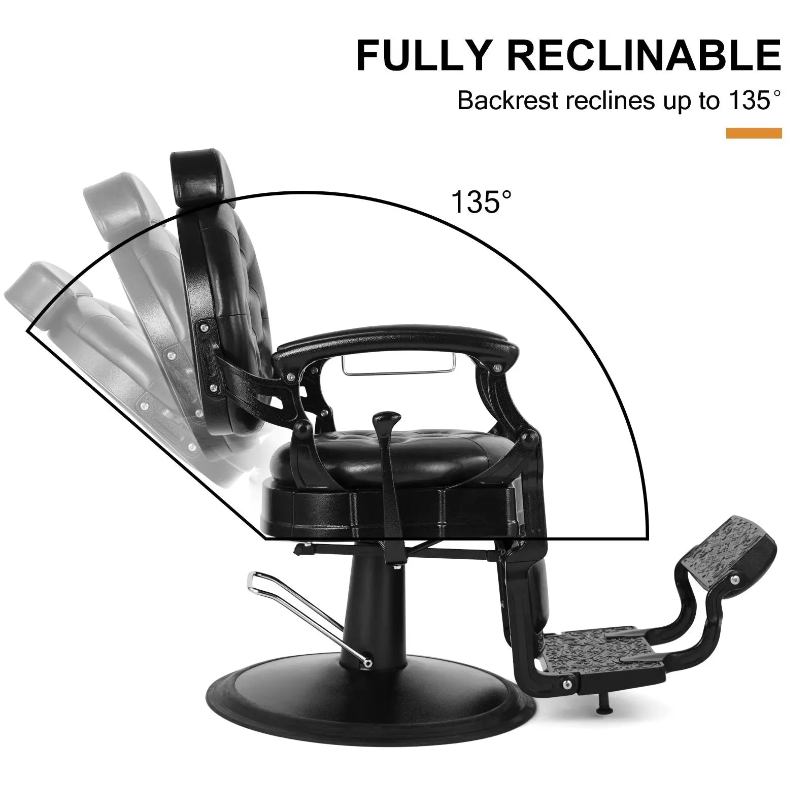 #5045 Heavy Duty Retro Barber Chair