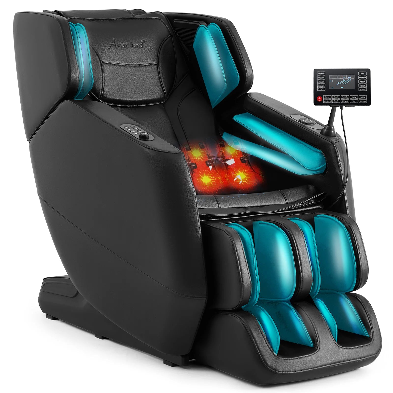 #20023 Massage Chair with 3-Level Zero Gravity, 6 Auto Programs, Airbag Compression, 3-Level Waist Heat, Foot Rollers, Bluetooth & Wireless Charging