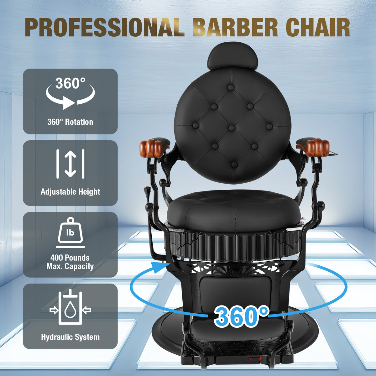 🆕#5087 Vintage Barber Chair