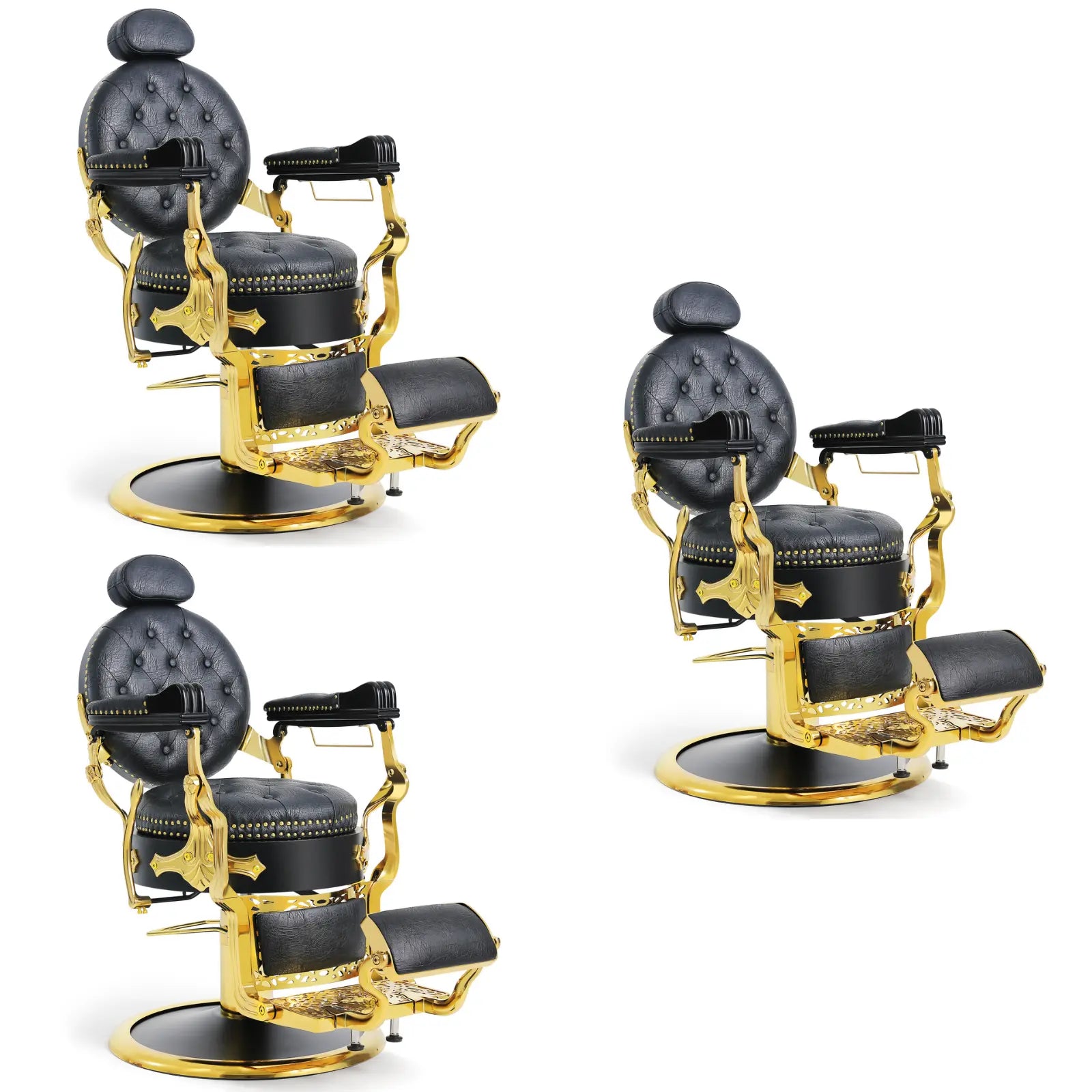 #5060 Royal Prestige Gold Barber Chair