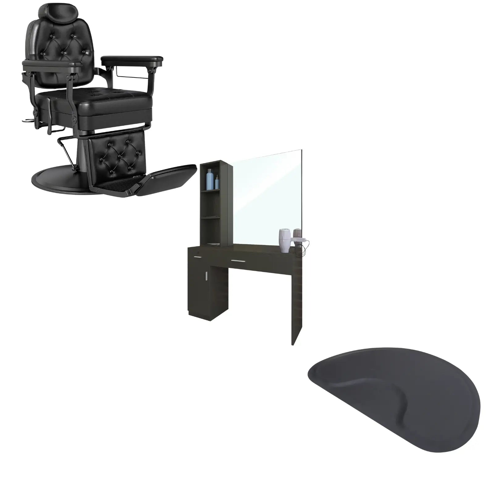 1-Station 5076 Barber Chair Bundle