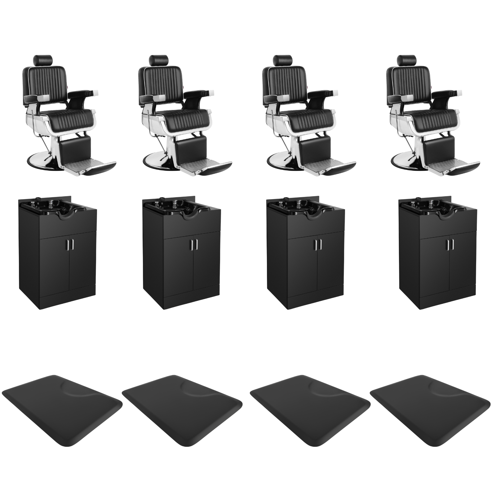 4 #5073 Barber Chair Shampoo Station Package