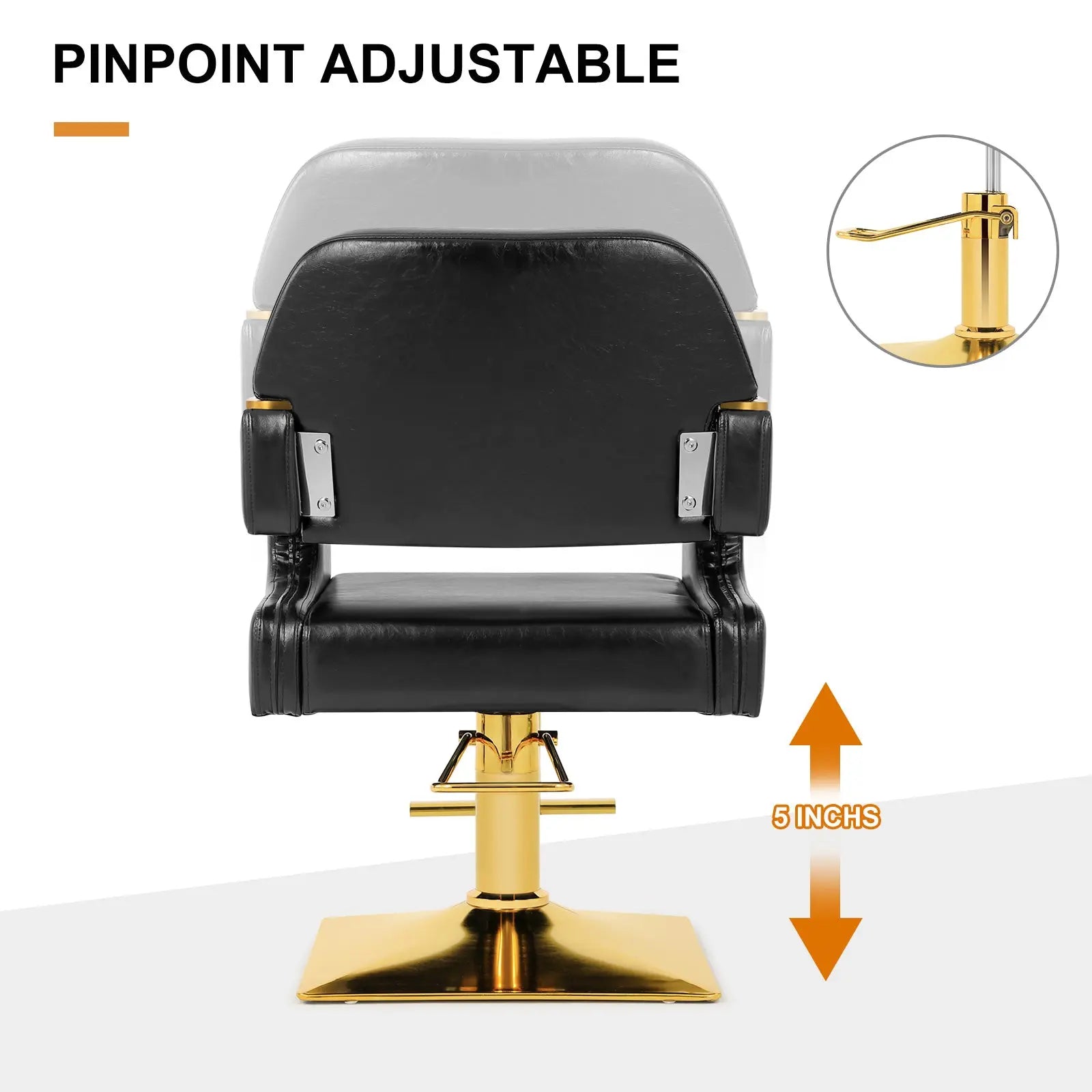 #5049 Prestige Gold Salon Styling Chair Artist hand