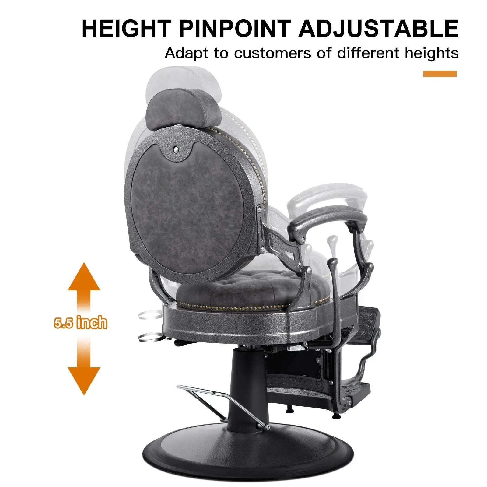 #5045 Heavy Duty Retro Barber Chair