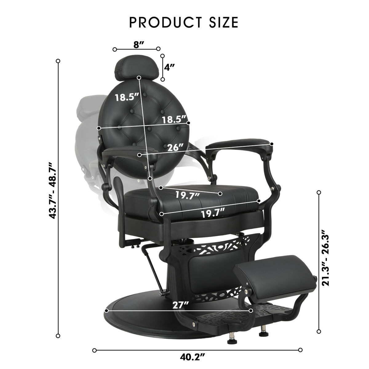 #5064 Retro Barber Chair