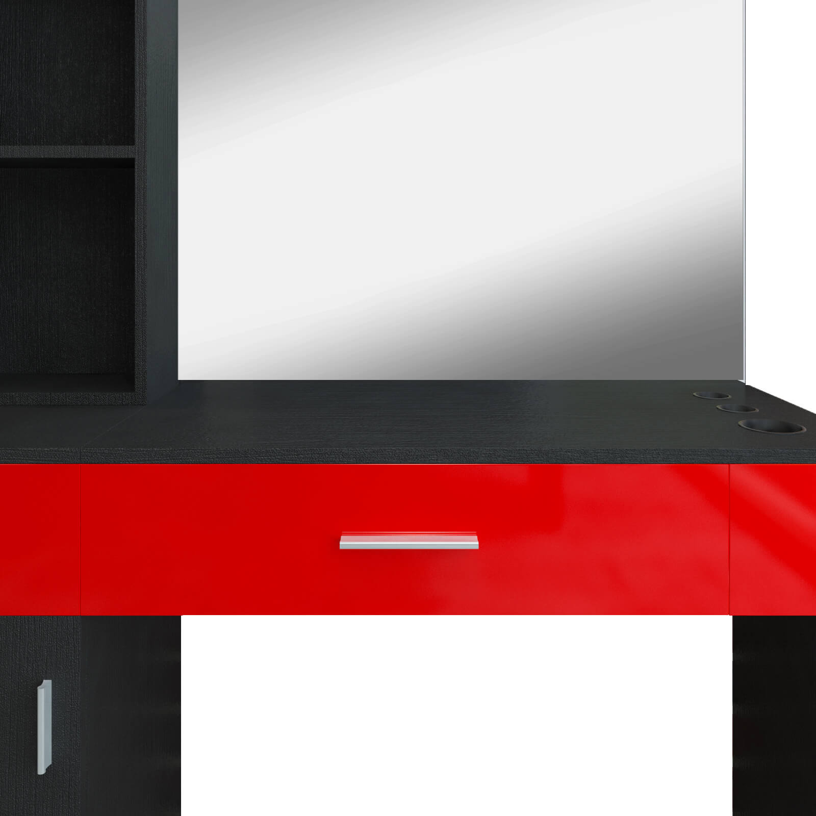 #11004 Wall Mount Salon Station Barber Stations Styling Station,Left Shelf Artisthand