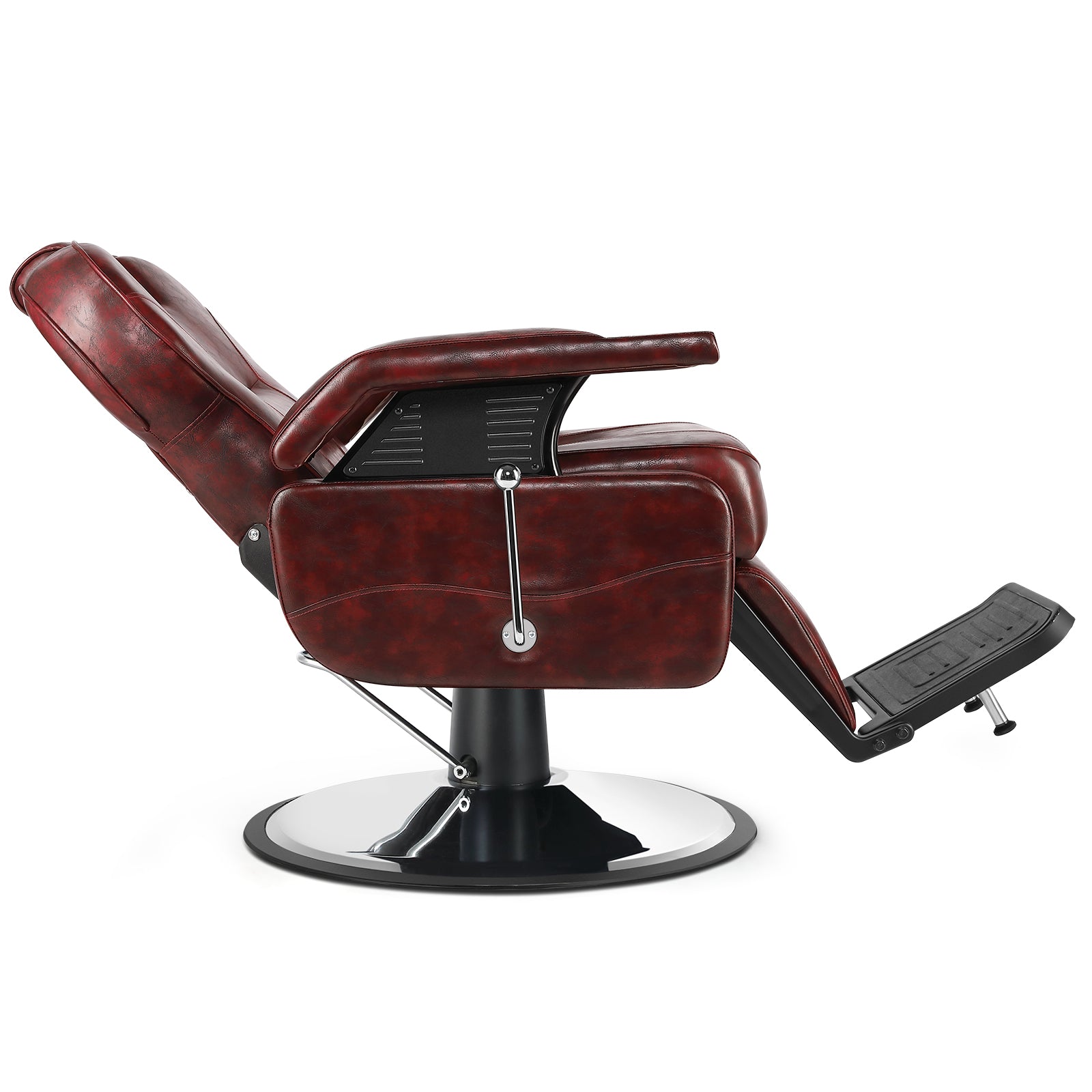 #5001 Hydraulic Reclining Heavy Duty Barber Chair Red Artist hand