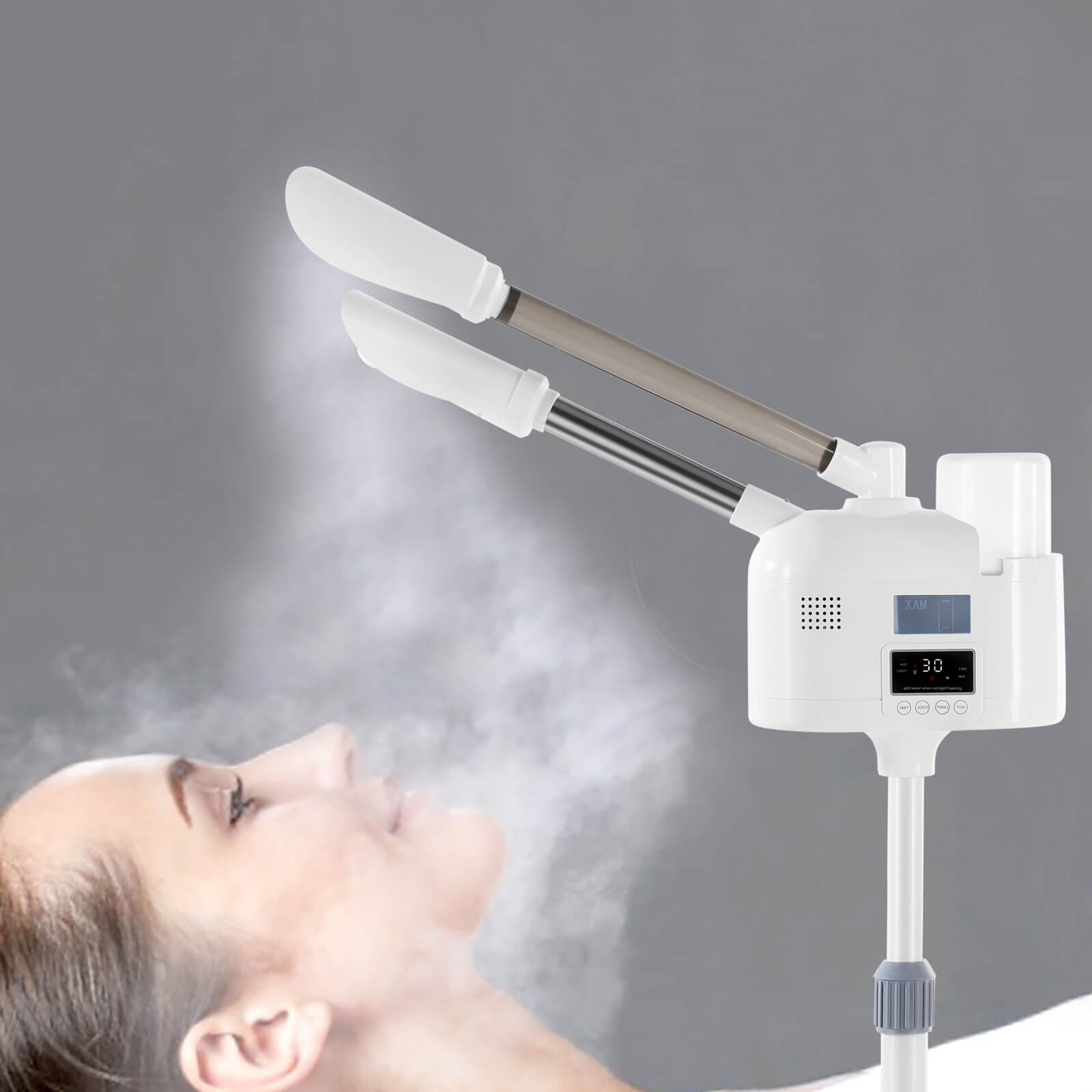 #4016 Professional 2 in 1 Facial Steamer with hot & cold nozzle