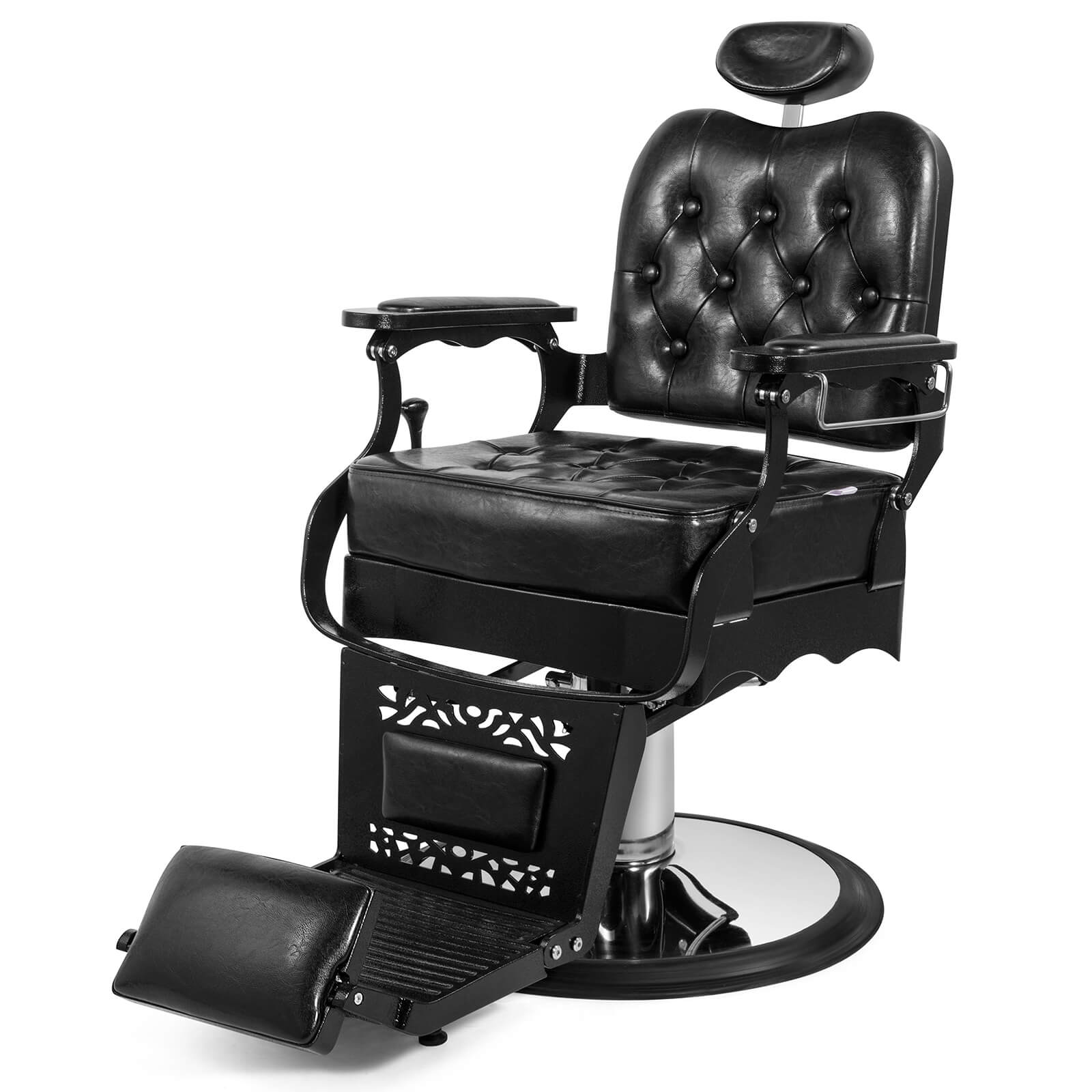 #5041 Vintage Barber Chair Heavy Duty Hydraulic Recline Salon Chair