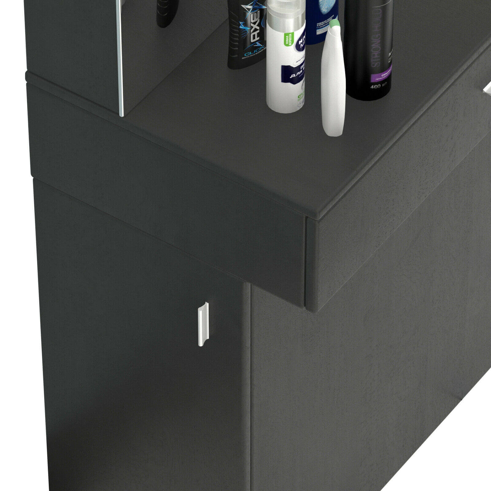 #11008 Wall Mount Salon Station Barber Stations Styling Station with Mirror Artist hand