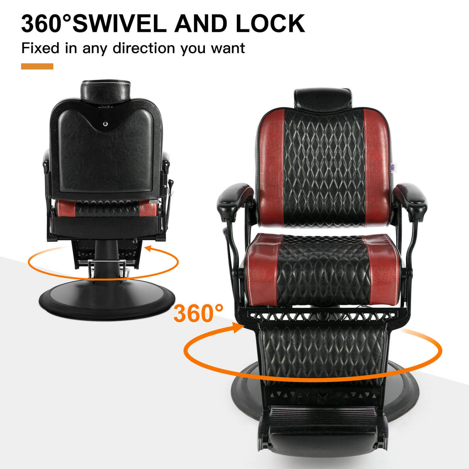 #5543 Retro Barber Chair Vintage Salon Chair Artist hand