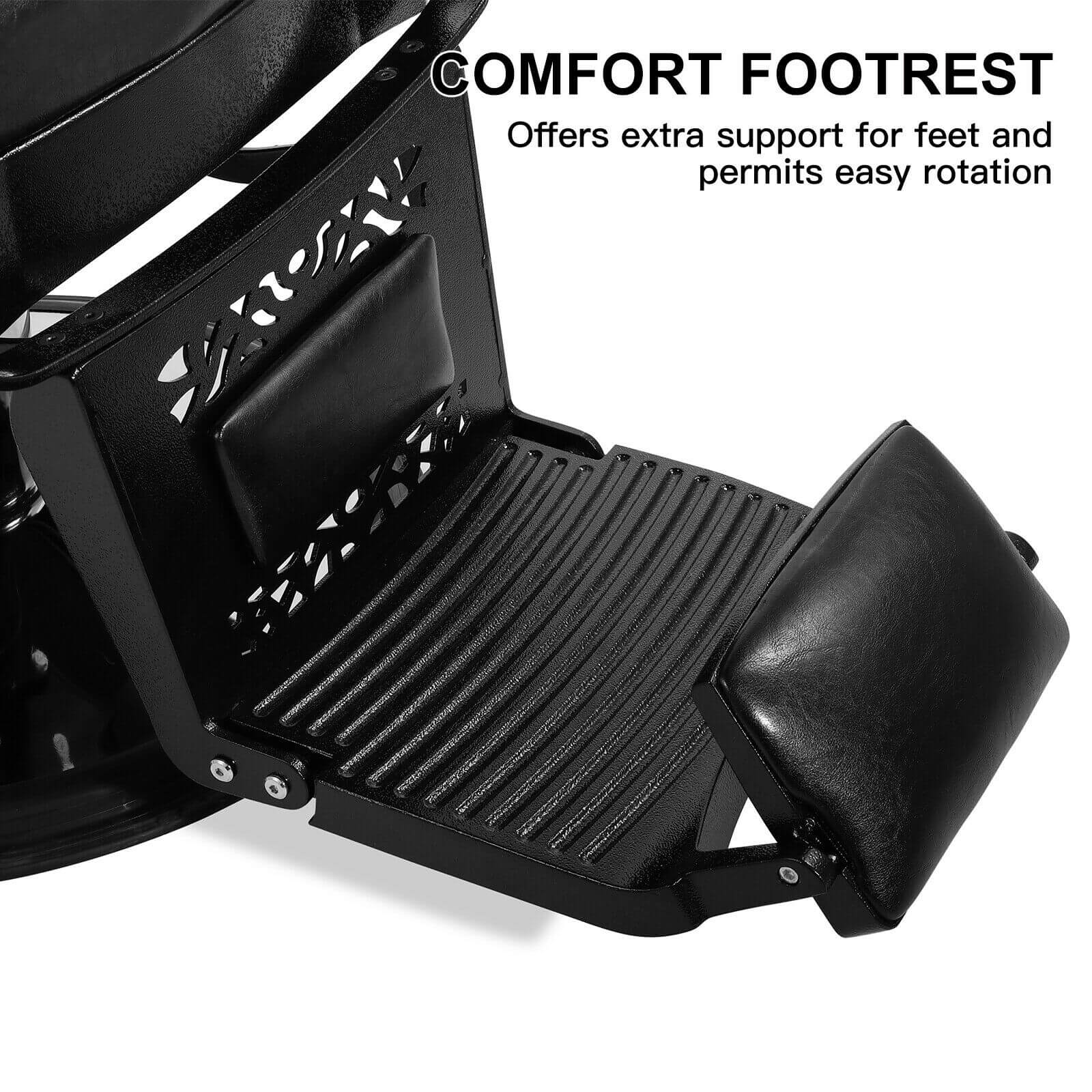 #5041 Vintage Barber Chair Heavy Duty Hydraulic Recline Salon Chair