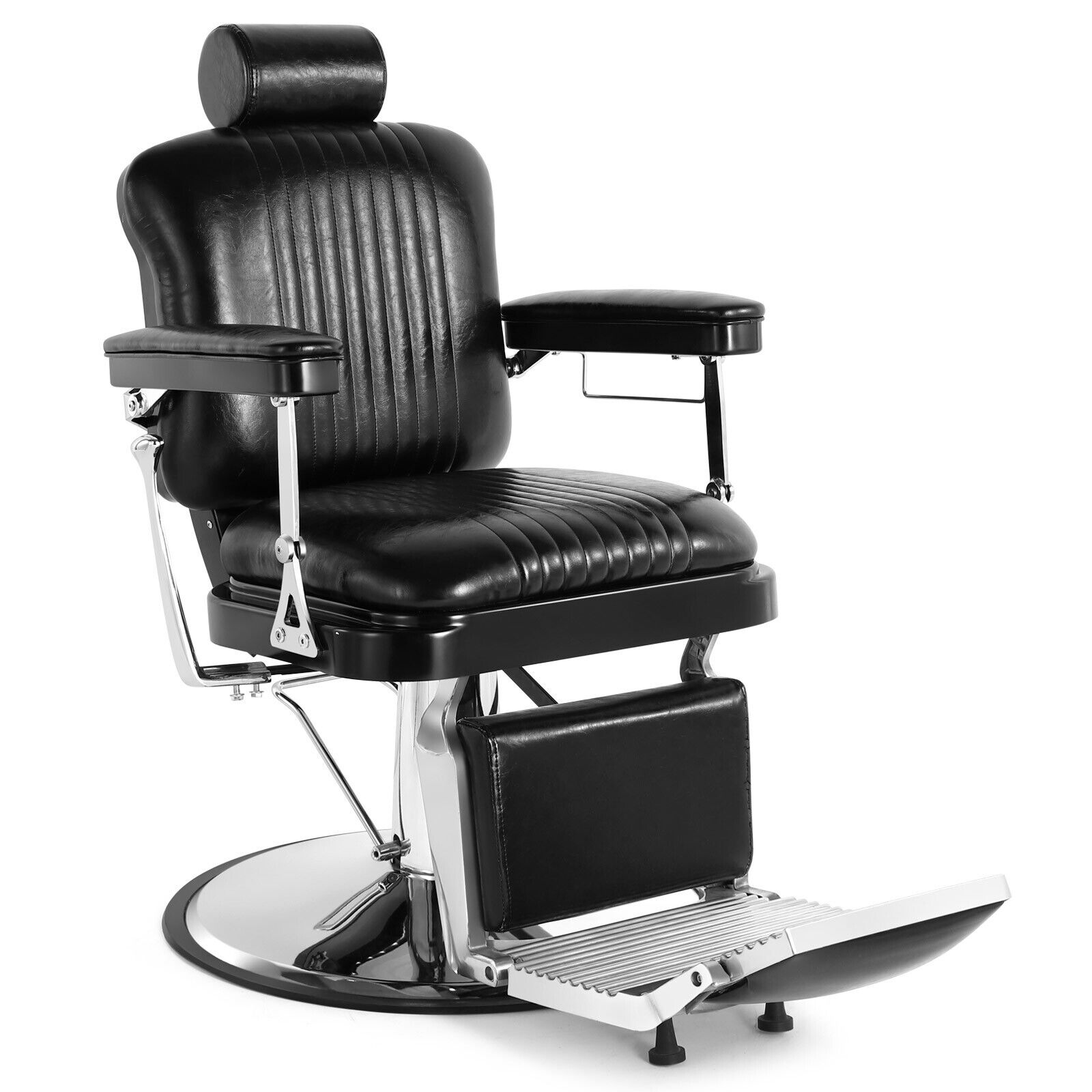 5054 Retro Hydraulic Reclining Barber Chair Artist hand