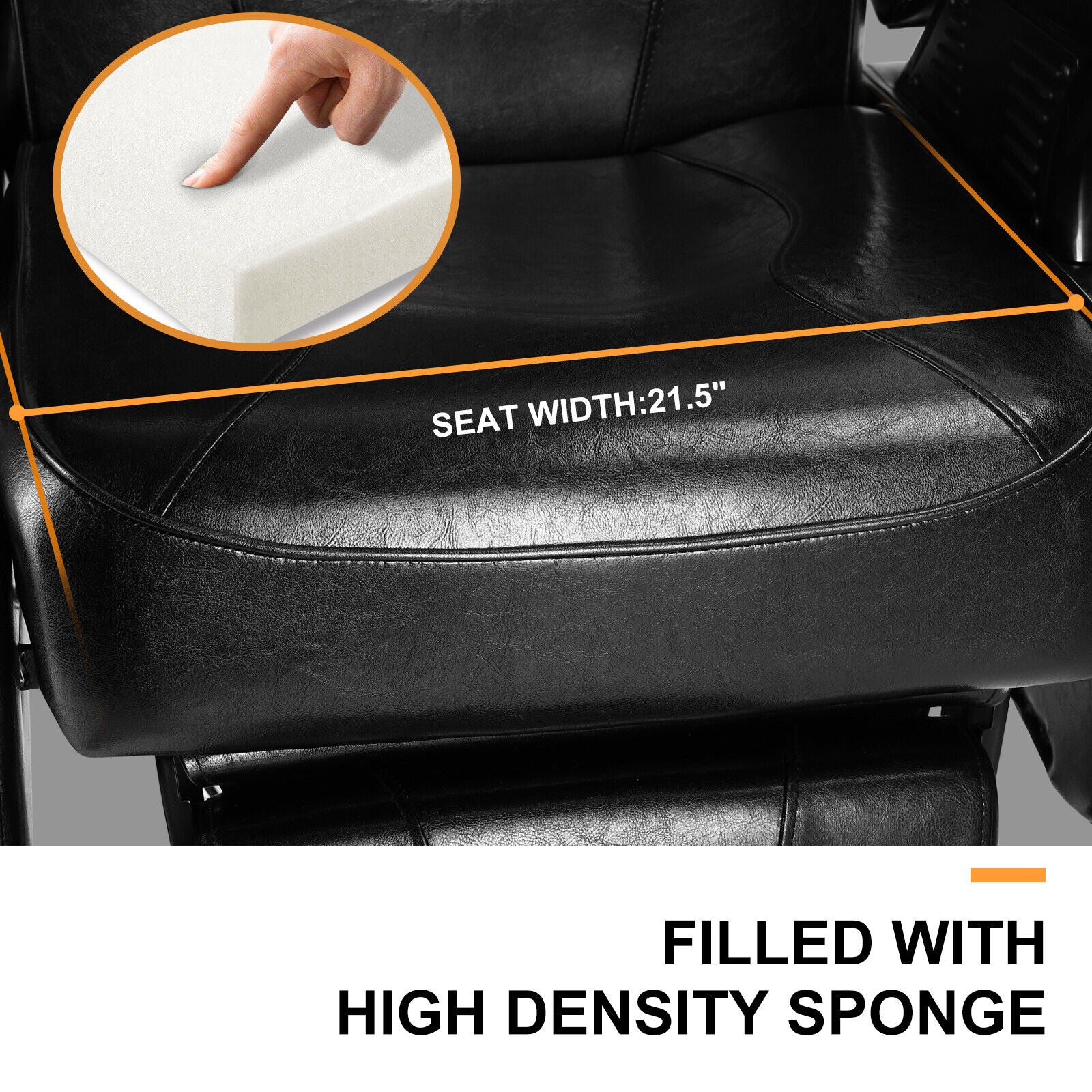 #5001 Hydraulic Reclining Heavy Duty Barber Chair