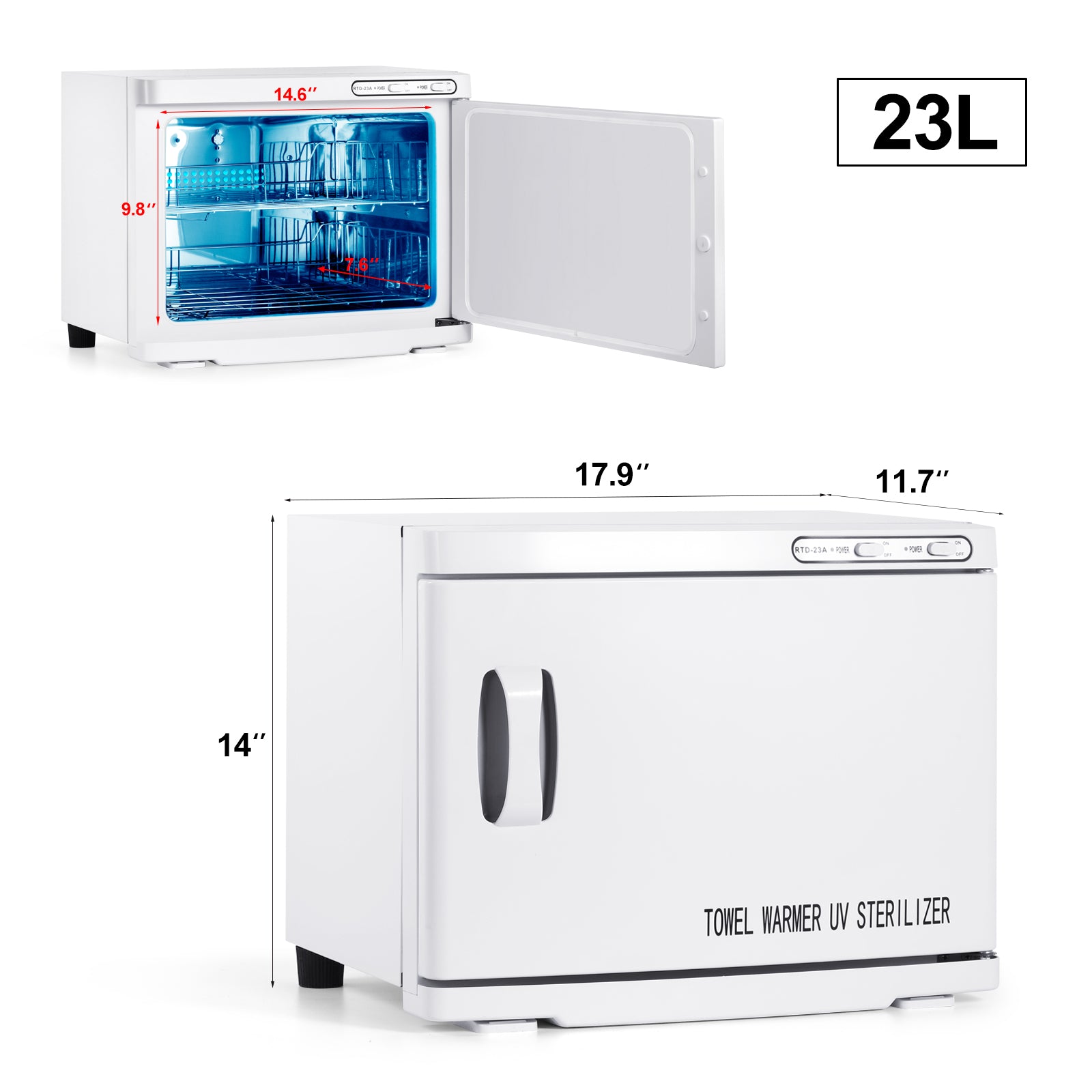 16L 23L 32L 48L, calentador de toallas calientes Toalla de salón gabinete caliente para tratamientos faciales peluquero esteticista