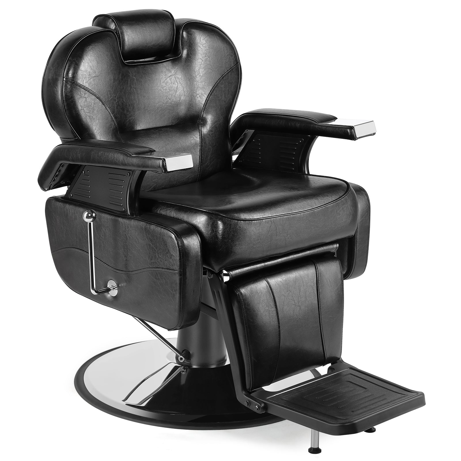 #5001 Hydraulic Reclining Heavy Duty Barber Chair Red Artist hand
