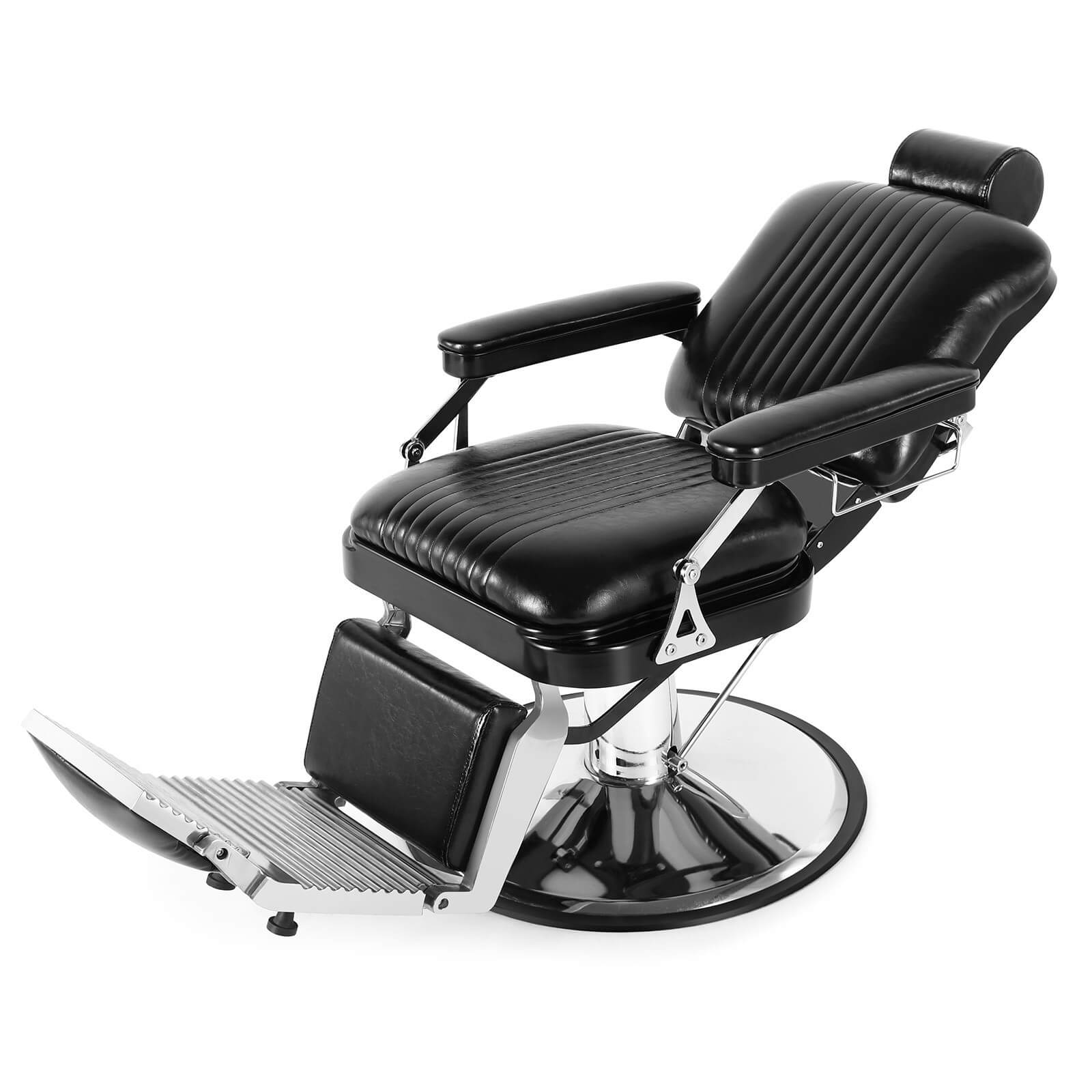 #5054 Retro Hydraulic Reclining Barber Chair Artist hand