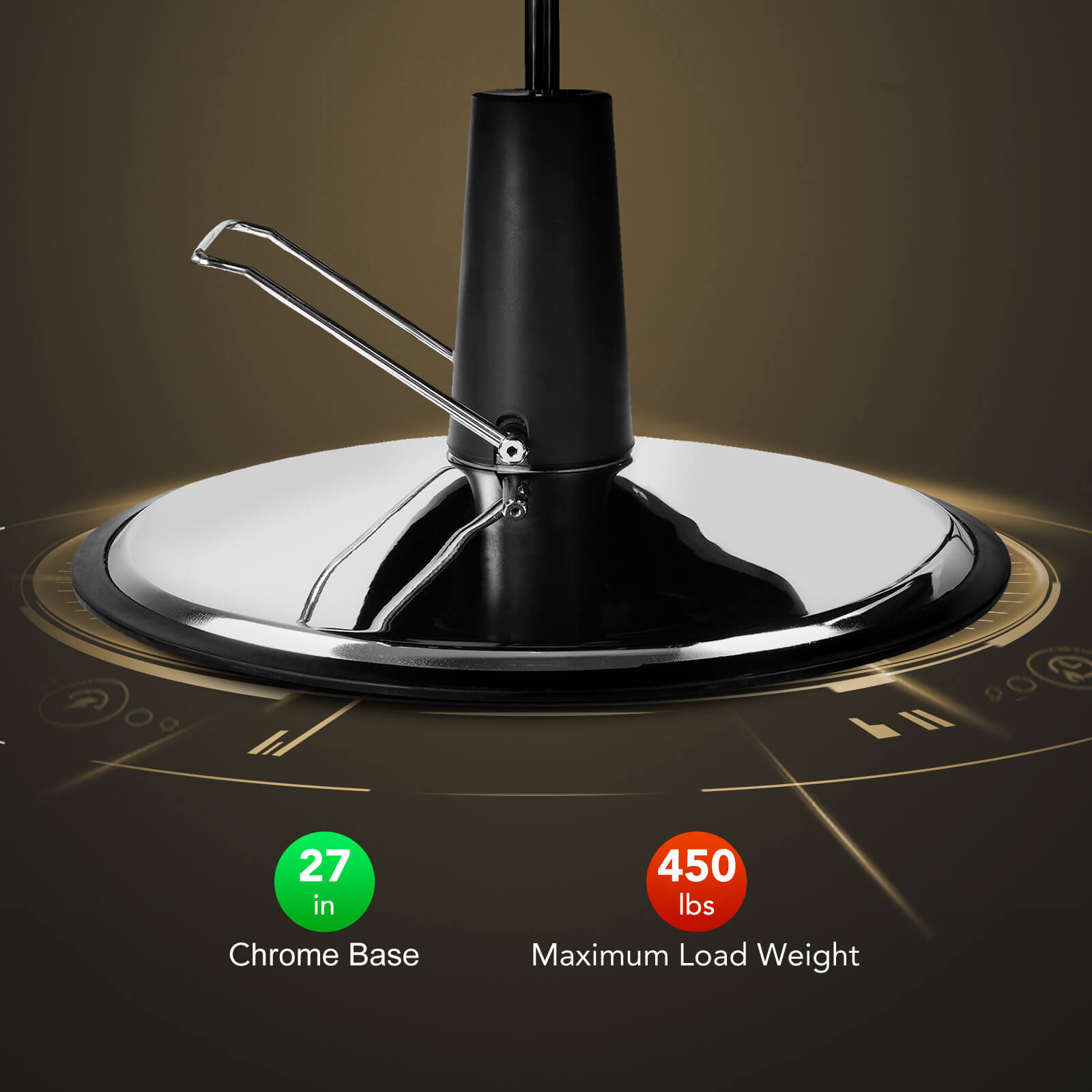 #5001 Hydraulic Reclining Heavy Duty Barber Chair