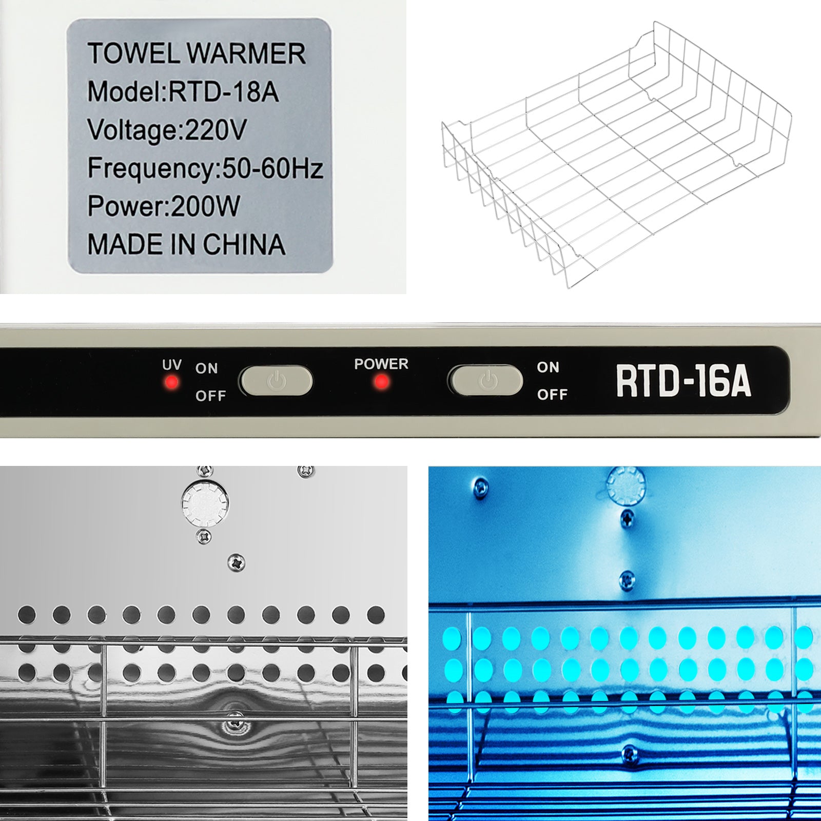 16L 23L 32L 48L, calentador de toallas calientes Toalla de salón gabinete caliente para tratamientos faciales peluquero esteticista