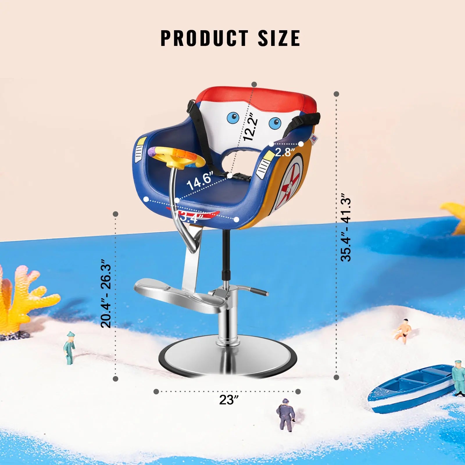 #5034 Kids Barber Chair Hydraulic Salon Chair for Children Artist hand