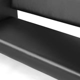 #1003 Office Reception Chairs Waiting Room Bench Guest Chairs Draped in PVC Leather, Leather Bench 60.6'' Conference Room Chairs with 2 Cup Holder Office Couch Stainless Steel Base Chair ASIN：B0C4PLXN31 Artist hand