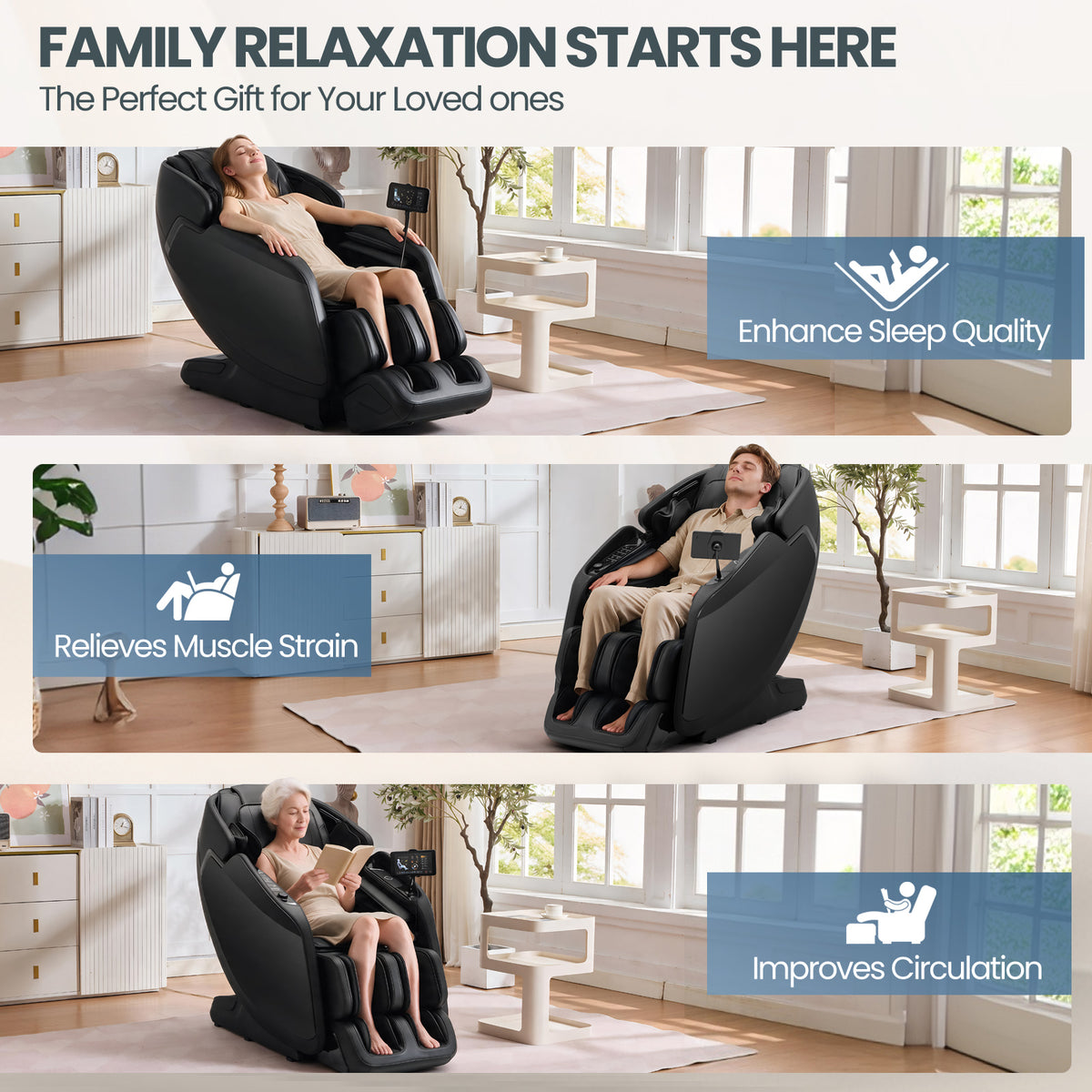 #2010 4D Massage Chair with Smart Body Detection, 3-Level Zero Gravity, 24 Auto Programs, 5-Level 4D Intensity, Airbag Compression, 3-Level Heat, Bluetooth & Wireless Charging