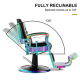 #5345 Prestige Laser Frame Vintage Hydraulic Recline Barber Chair