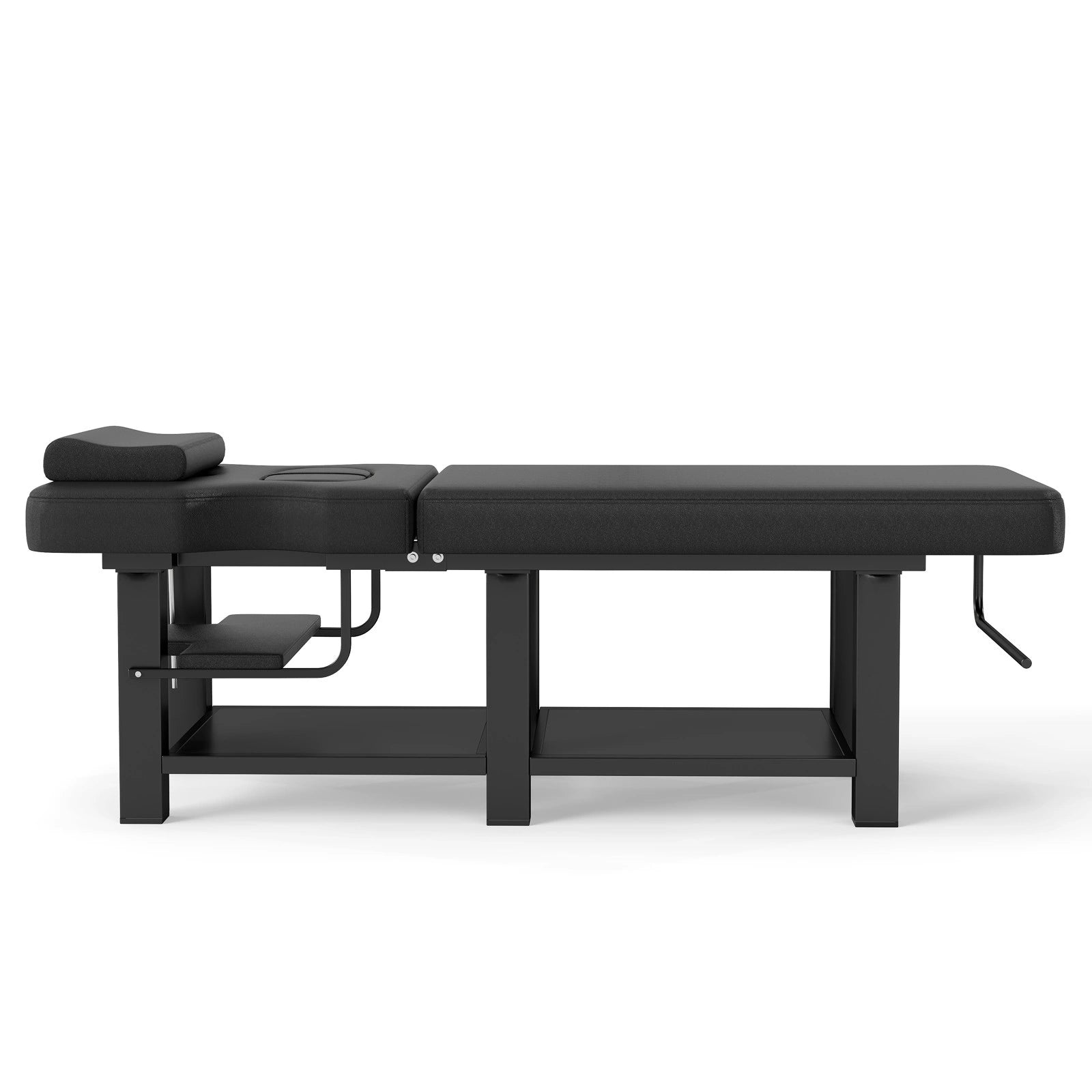 #2085 Heavy Duty Professional Stationary Massage Table, Wide Spa Facial Bed with Backrest