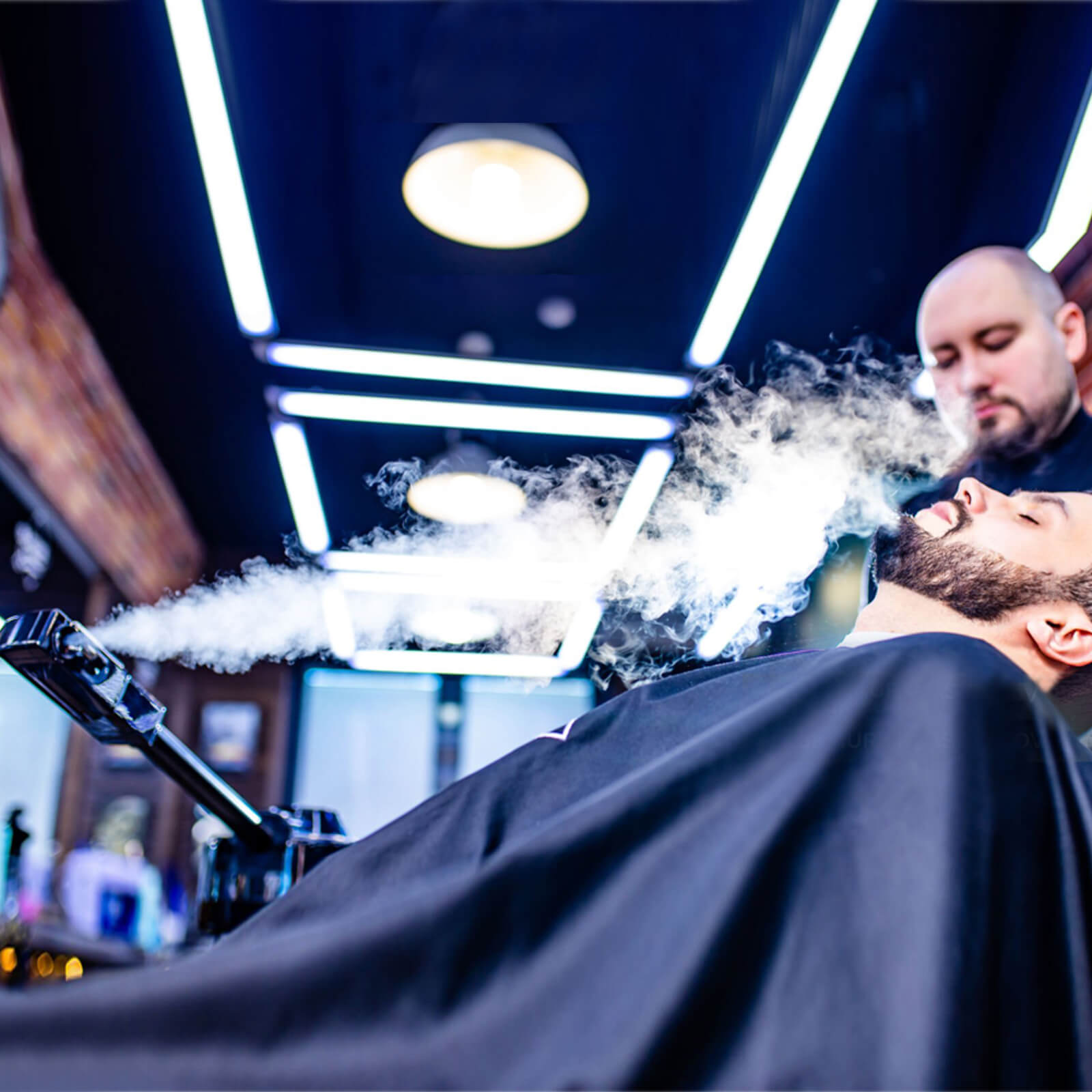 #4020 Black Facial Steamer Professional Barber Face Steamer for Shaving