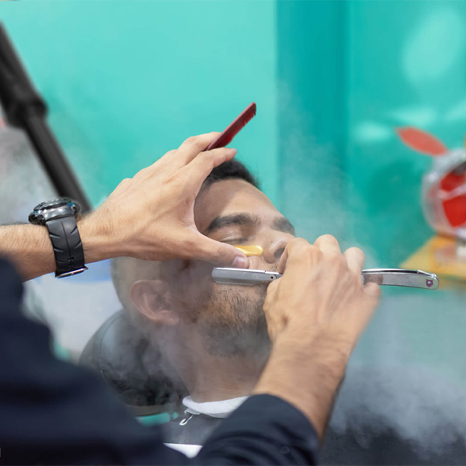 #4020 Black Facial Steamer Professional Barber Face Steamer for Shaving