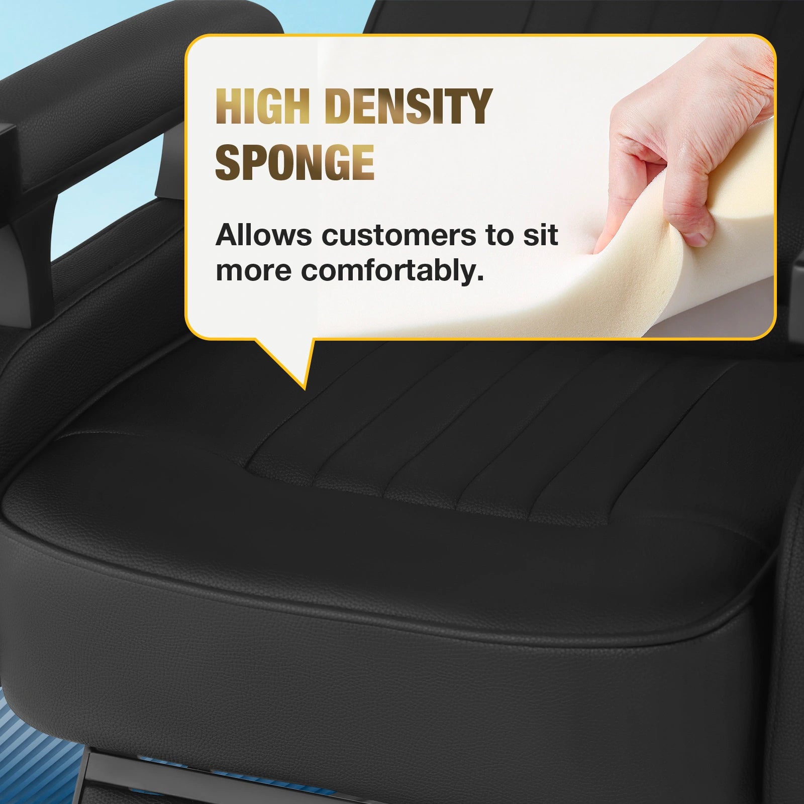 🆕#5081 Vintage Reclining 150° Hydraulic Barber Chair