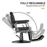 🆕#5078 Hydraulic Heavy Duty Barber Chair