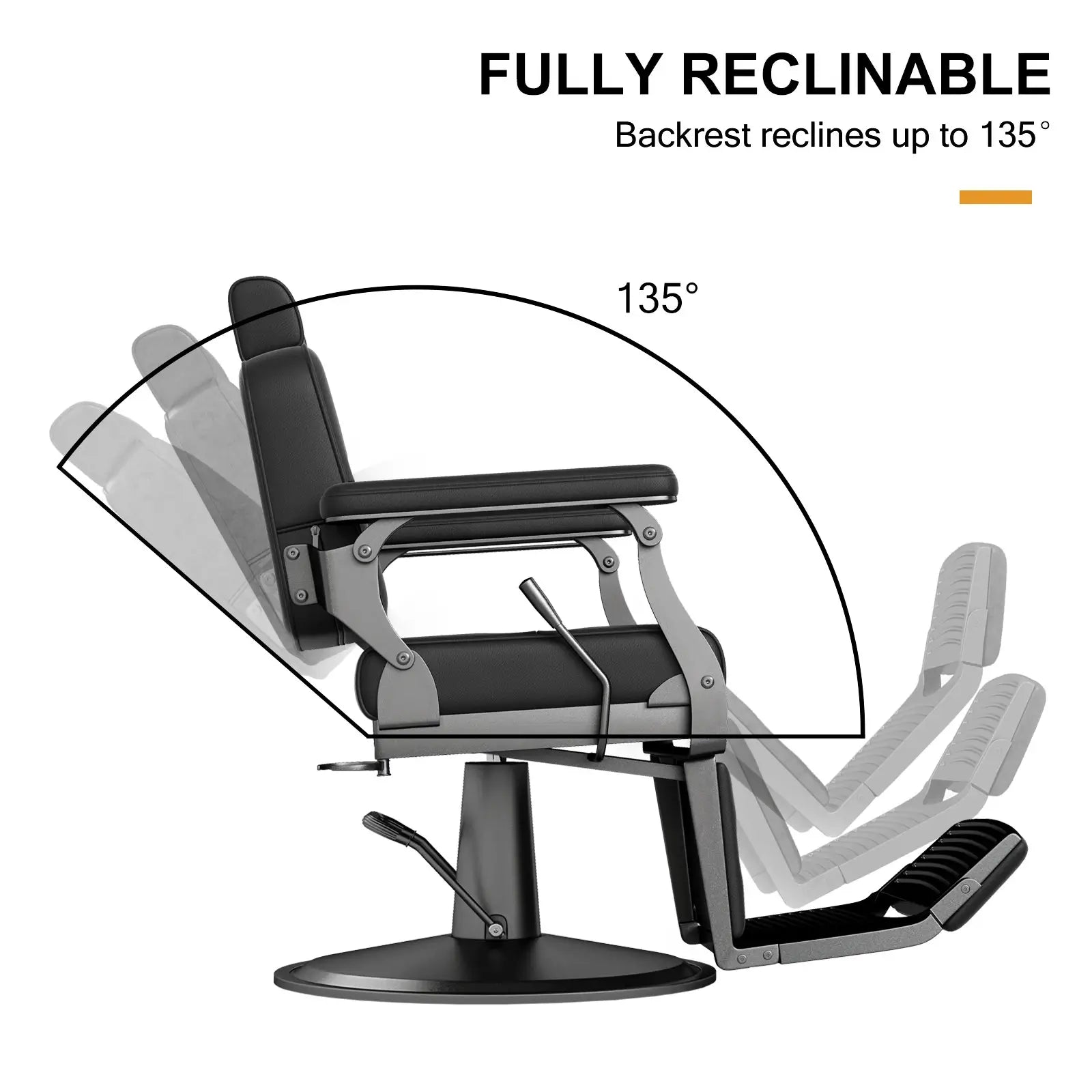 #5078 Hydraulic Heavy Duty Barber Chair