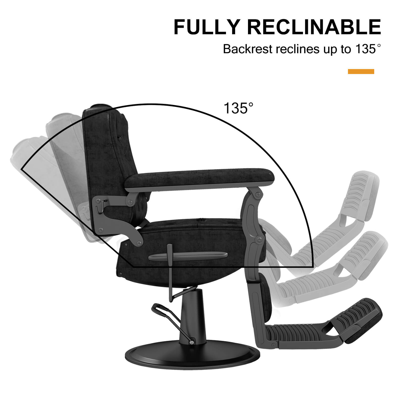 #5075 Vintage Barber Chair for Barbershop