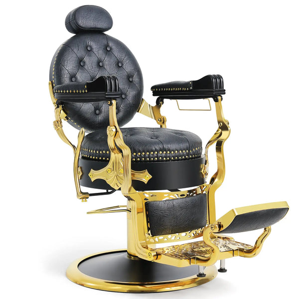 #5060 Royal Prestige Gold Barber Chair Artist hand