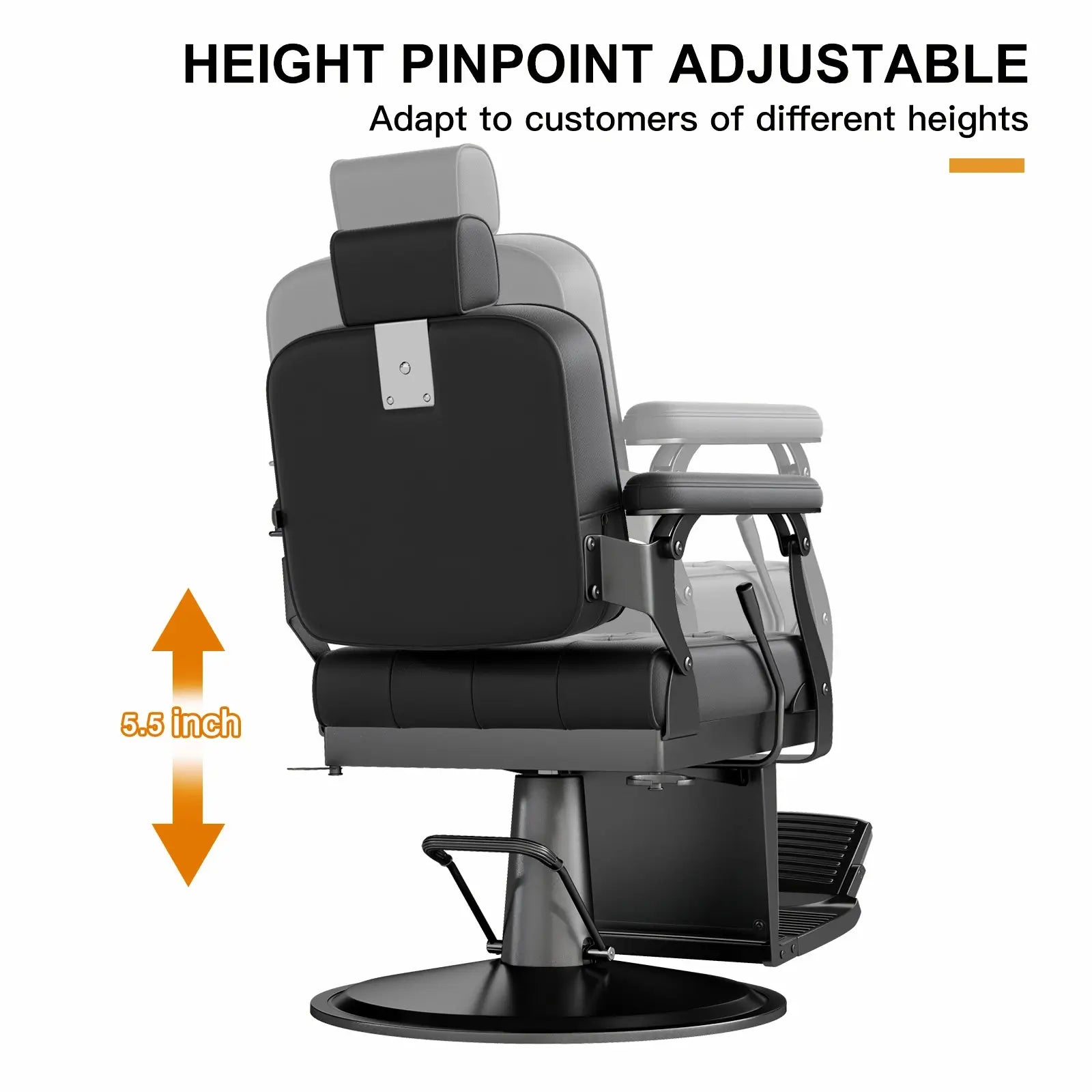 #5078 Hydraulic Heavy Duty Barber Chair