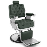 #5274 Vintage Heavy Duty Recline Hydraulic Barber Chair (Green)