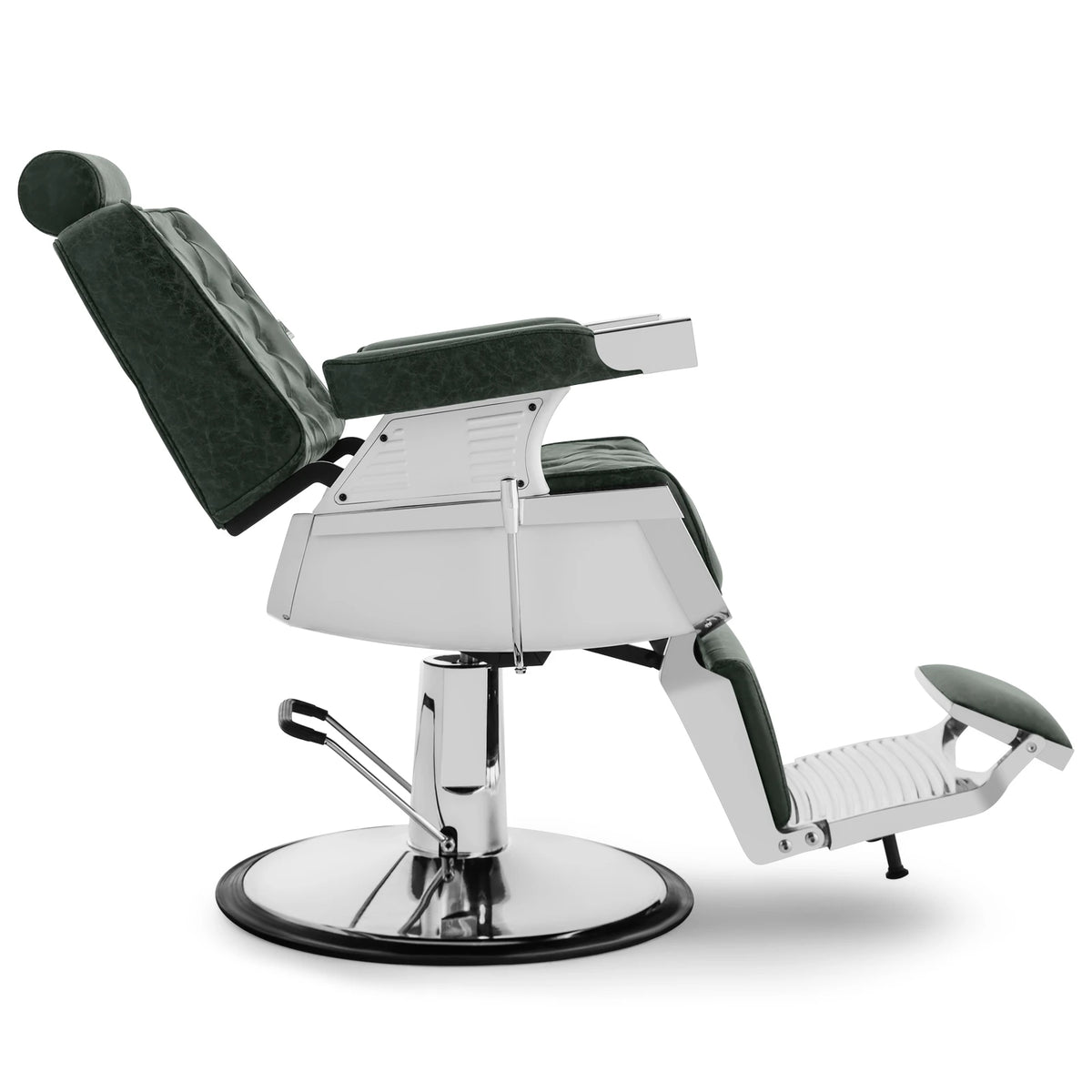 #5274 Vintage Heavy Duty Recline Hydraulic Barber Chair (Green)