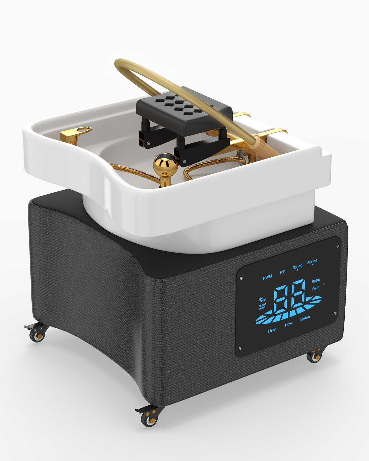 #4047 Head Spa Equipment, Waterfall Head Spa System, Shampoo Bowl, Constant Temperature System, Shower Pressure Adjustment for Beauty Salon Spa