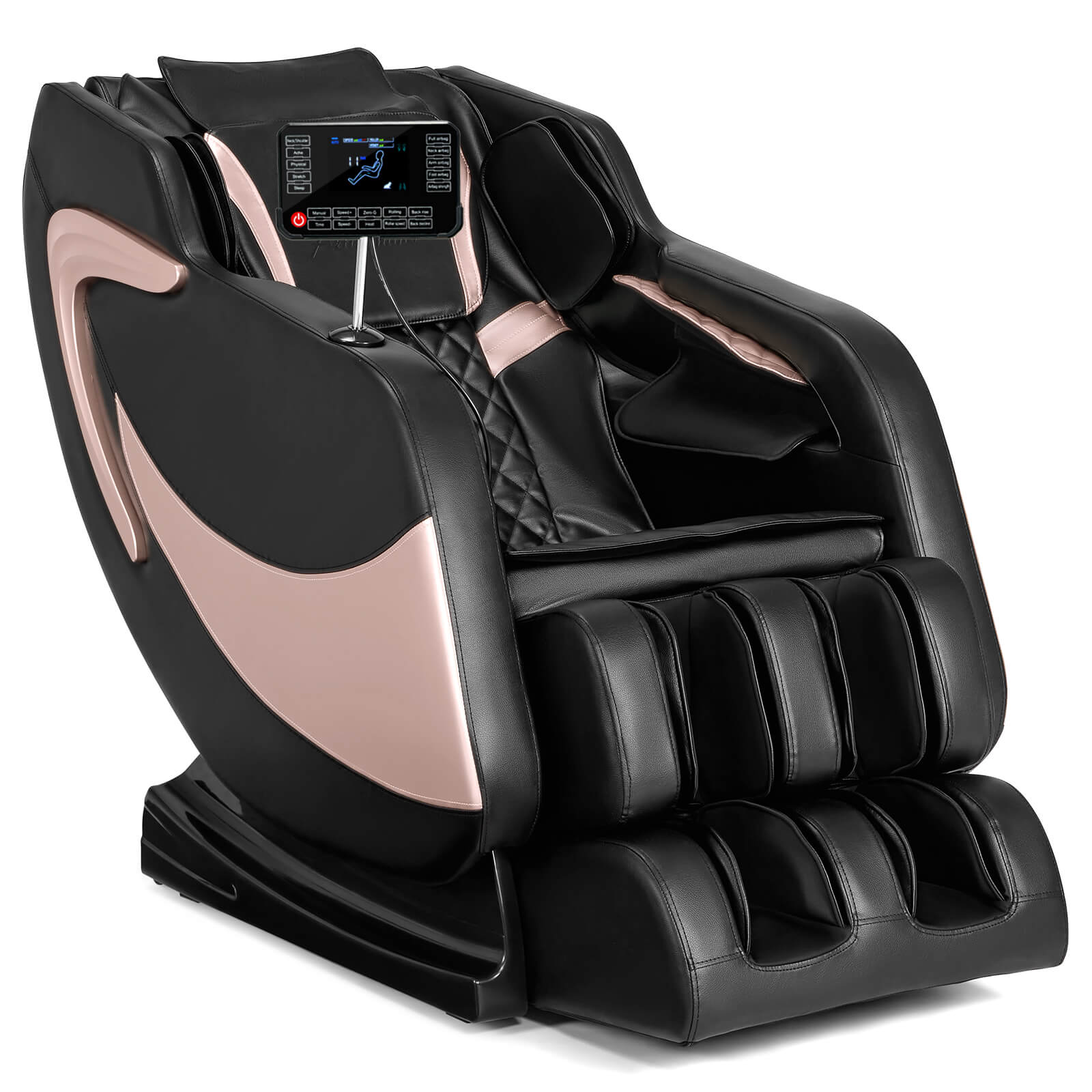 #20112 Full Body Zero Gravity Shiatsu Massage Chair with Adjustable Heat for Lower Back & Upper Legs, 5 Preset Automatic Massage Modes, Bluetooth Speakers, and Space-Saving Design Recliner