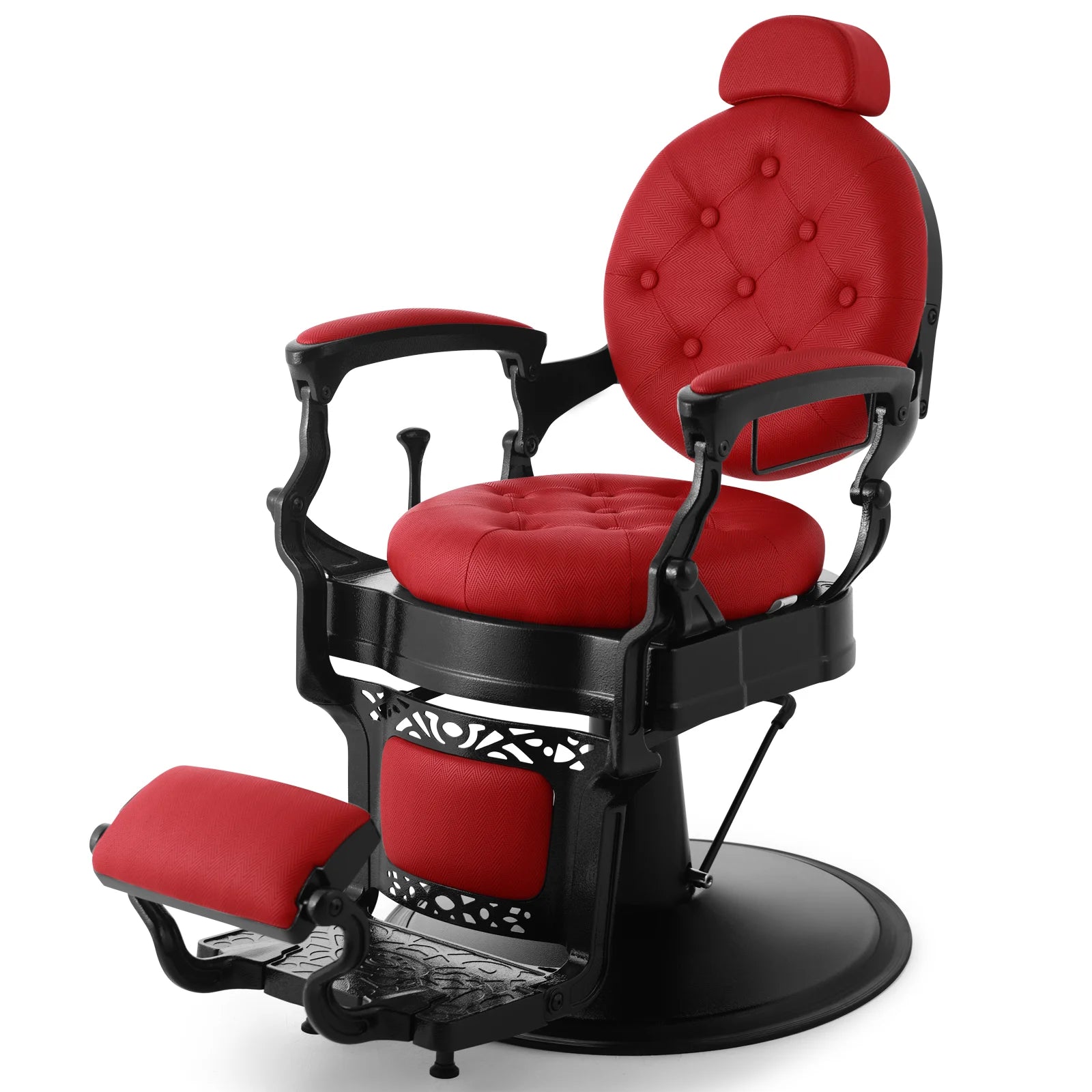 #5045 Red Retro Barber Chair