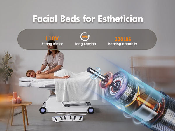 JBフェイシャルベッド10003 2909 Electrical Facial Bed for Esthetician 3 Motor Removable
