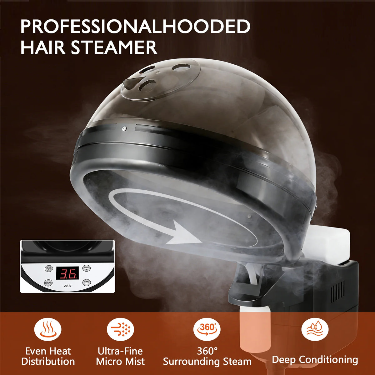 #4024 Professional Hair Steamer for Deep Conditioning