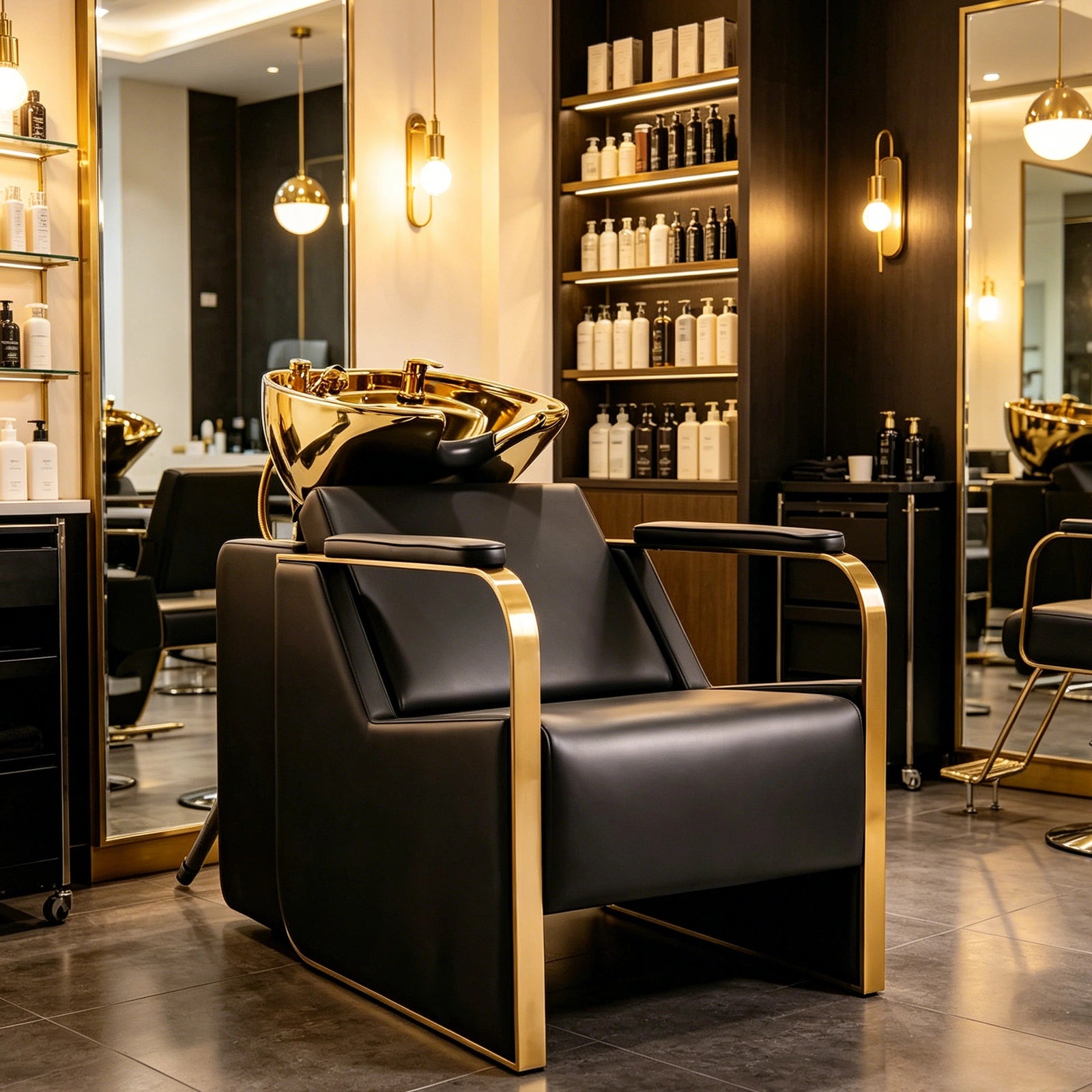 #1632 Shampoo Chair with Adjustable Neck Rest